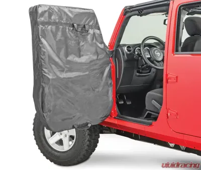 MasterTop Black Hard Door Storage Bags Pair Jeep CJ | Wrangler 1976-2018 - 13110001