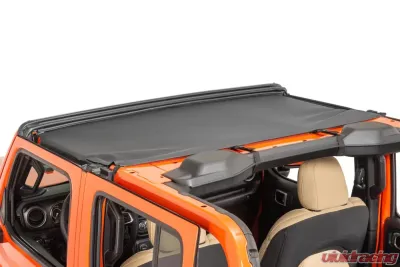 MasterTop Jeep JL/Gladiator Bimini Top For 2018-2020 Wrangler JL 20-Up Gladiator JT 2/4 Door MasterTwill - 14100524