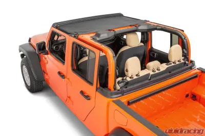 MasterTop Jeep JL/Gladiator Bimini Top For 2018-2020 Wrangler JL 20-Up Gladiator JT 2/4 Door MasterTwill - 14100524