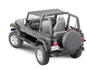 MasterTop Black Diamond Bimini Top Jeep Wrangler YJ 1987-1995
