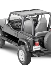 MasterTop Jeep YJ Mesh Bimini Top ShadeMaker For 1987-1995 Wrangler YJ Black                                     - 14200101 - Image 3