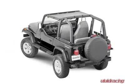 MasterTop Jeep YJ Mesh Bimini Top ShadeMaker For 1987-1995 Wrangler YJ Black - 14200101