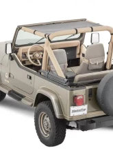 MasterTop Jeep YJ Mesh Bimini Top ShadeMaker For 1987-1995 Wrangler YJ Black                                     - 14200101 - Image 2