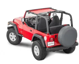 MasterTop Jeep TJ Mesh Bimini Top ShadeMaker For 1997-2006 Wrangler TJ Red