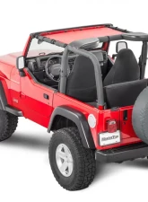 MasterTop Jeep TJ Mesh Bimini Top ShadeMaker For 1997-2006 Wrangler TJ Red                                     - 14200202 - Image 2