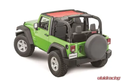 MasterTop Jeep JK ShadeMaker Freedom Mesh Bimini Top For 2007-2018 Wrangler JK 2 Door Red - 14201302