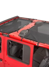 MasterTop Jeep JL ShadeMaker Freedom Mesh Bimini Top Plus For 18-Current Wrangler JL 4 Door Black                                     - 14201601 - Image 6