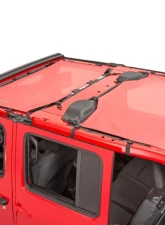 MasterTop Jeep JL ShadeMaker Freedom Mesh Bimini Top Plus For 18-Current Wrangler JL 4 Door Red                                     - 14201602 - Image 5