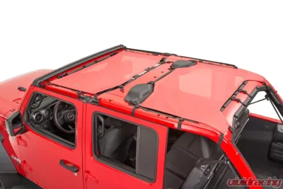 MasterTop Jeep JL ShadeMaker Freedom Mesh Bimini Top Plus For 18-Current Wrangler JL 4 Door Red - 14201602