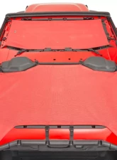 MasterTop Jeep JL ShadeMaker Freedom Mesh Bimini Top Plus For 18-Current Wrangler JL 4 Door Red                                     - 14201602 - Image 2