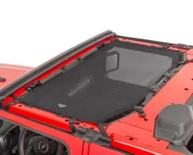 MasterTop Jeep JL ShadeMaker Freedom Mesh Bimini Top For 18-Current Wrangler JL 2/4 Door Black