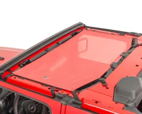 MasterTop Jeep JL ShadeMaker Freedom Mesh Bimini Top For 18-Current Wrangler JL 2/4 Door Red