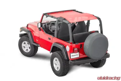 MasterTop Jeep TJ/YJ Mesh Bimini Top ShadeMaker Plus For 1992-2006 Wrangler TJ/YJ Red - 14220202