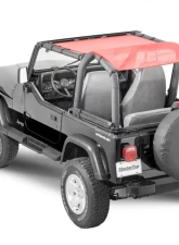 MasterTop Jeep TJ/YJ Mesh Bimini Top ShadeMaker Plus For 1992-2006 Wrangler TJ/YJ Red                                     - 14220202 - Image 2