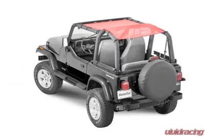 MasterTop Jeep TJ/YJ Mesh Bimini Top ShadeMaker Plus For 1992-2006 Wrangler TJ/YJ Red - 14220202