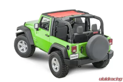 MasterTop Jeep JK Mesh Bimini Top ShadeMaker Plus For 2007-2018 Wrangler JK 2 Door Red - 14220302