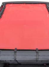 MasterTop Jeep JK Mesh Bimini Top ShadeMaker Plus For 2007-2018 Wrangler JK 4 Door Red                                     - 14220402 - Image 2