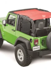 MasterTop Jeep JK ShadeMaker Freedom Mesh Bimini Top Plus For 2007-2018 Wrangler JK 2 Door Red                                     - 14221302 - Image 4