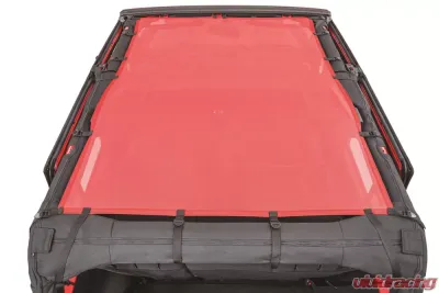 MasterTop Jeep JK ShadeMaker Freedom Mesh Bimini Top Plus For 2007-2018 Wrangler JK 4 Door Black - 14221401