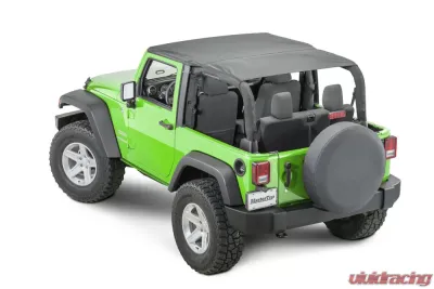 MasterTop Black Diamond Bimini Top Plus Jeep Wrangler JK 2 Door 2007-2018 - 14300335