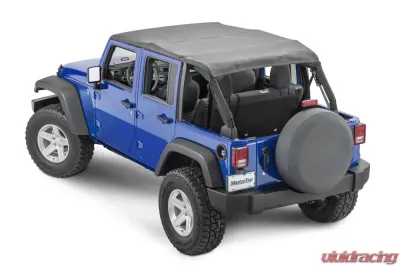 MasterTop Black Diamond Bimini Top Plus Jeep Wrangler JK 4 Door 2007-2018 - 14300435