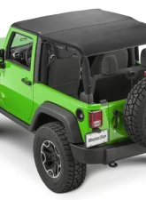 MasterTop Jeep JK Cable Style Bimini Top Plus For 2010-2018 Wrangler JK 2 Door w/ Header Mastertwill                                     - 14300824 - Image 2