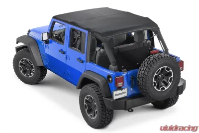 MasterTop Jeep JK Cable Style Bimini Top Plus For 2010-2018 Wrangler JK 4 Door w/ Header Mastertwill - 14300924