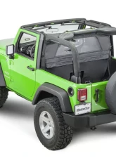 MasterTop Black Diamond Zip Down WindStopper Jeep Wrangler JK 2 Door 2007-2018                                     - 14400335 - Image 5