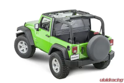MasterTop Black Diamond Zip Down WindStopper Jeep Wrangler JK 2 Door 2007-2018 - 14400335