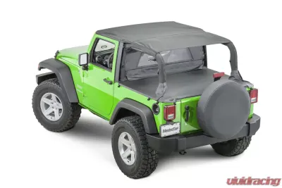 MasterTop Black Diamond Zip Down WindStopper Jeep Wrangler JK 2 Door 2007-2018 - 14400335