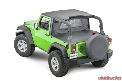 MasterTop Black Diamond Zip Down WindStopper Jeep Wrangler JK 2 Door 2007-2018 - 14400335
