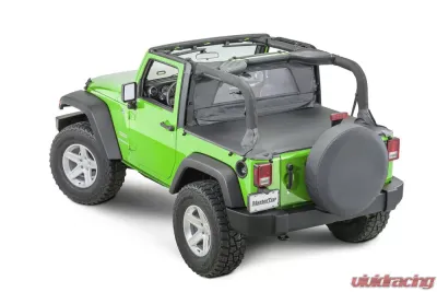 MasterTop Black Diamond Zip Down WindStopper Jeep Wrangler JK 2 Door 2007-2018 - 14400335