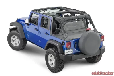 MasterTop Black Diamond Zip Down WindStopper Jeep Wrangler JK 4 Door 2007-2018 - 14400435