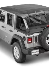 MasterTop Jeep JL Regular Tonneau Cover 2 Piece Combo For 18-Current Wrangler JLU 4Dr Soft Top Models MasterTwill Wind Stopper                                     - 14440624 - Image 2