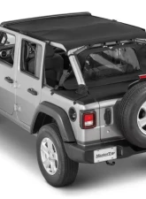 MasterTop Jeep JL Regular Tonneau Cover 2 Piece Combo For 18-Current Wrangler JLU 4Dr Hard Top Models MasterTwill Wind Stopper                                     - 14441624 - Image 2