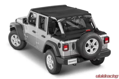 MasterTop Jeep JL Regular Tonneau Cover 2 Piece Combo For 18-Current Wrangler JLU 4Dr Hard Top Models MasterTwill Wind Stopper - 14441624