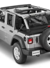 MasterTop Jeep JL Regular Tonneau Cover 2 Piece Combo For 18-Current Wrangler JLU 4Dr Hard Top Models MasterTwill Wind Stopper                                     - 14441624 - Image 2
