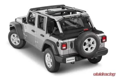 MasterTop Jeep JL Regular Tonneau Cover 2 Piece Combo For 18-Current Wrangler JLU 4Dr Hard Top Models MasterTwill Wind Stopper - 14441624
