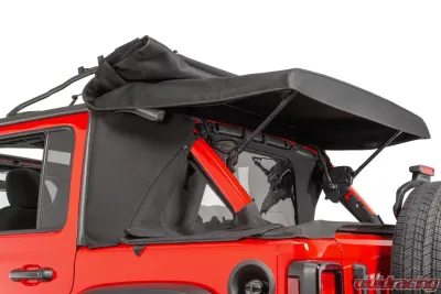MasterTop Jeep JL WindStopper Plus/Tonneau Cover Ultimate Combo 2018-2020 Wrangler JL 4 Door Soft Top MasterTwill - 14450624