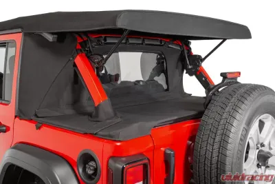 MasterTop Jeep JL WindStopper Plus/Tonneau Cover Ultimate Combo 2018-2020 Wrangler JL 4 Door Soft Top MasterTwill - 14450624