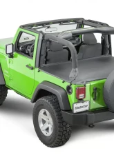 MasterTop Black Diamond Tonneau Cover Combo Jeep Wrangler JK 2 Door 2007-2018                                     - 14500335 - Image 4