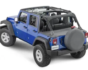 MasterTop Black Diamond Tonneau Cover Combo Jeep Wrangler JK 4 Door 2007-2018