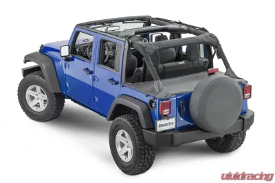 MasterTop Black Diamond Tonneau Cover Combo Jeep Wrangler JK 4 Door 2007-2018 - 14500435