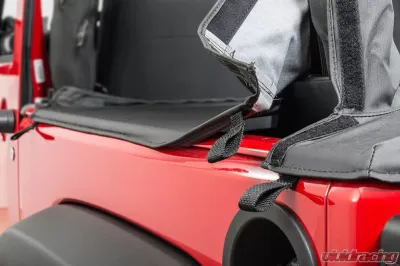 MasterTop Black Diamond Tonneau Cover Jeep Wrangler YJ 1992-1995 - 14503135