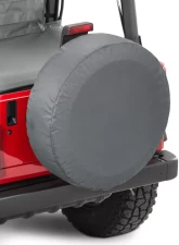 MasterTop 29 Inch Black Denim Jeep Spare Tire Cover                                     - 14602915 - Image 4