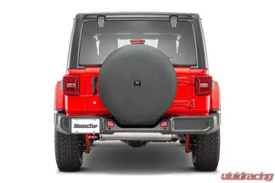 MasterTop 29 Inch Black Denim Jeep Spare Tire Cover - 14602915