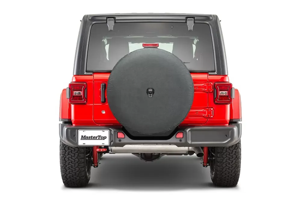 MasterTop 33 inch 285/70R17 Black Spare Tire Cover Jeep Wrangler JL 2018+ - 14633635