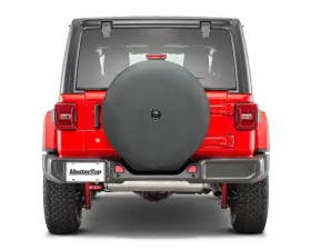 MasterTop 33 inch 285/70R17 Black Spare Tire Cover Jeep Wrangler JL 2018+