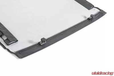 MasterTop No Drill Black Windshield Header Jeep Wrangler JK 2007-2018 - 14700001