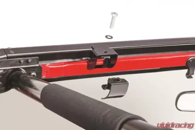 MasterTop No Drill Black Windshield Header Jeep Wrangler JK 2007-2018 - 14700001